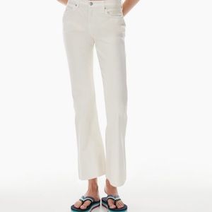 aritzia low waisted flared pants